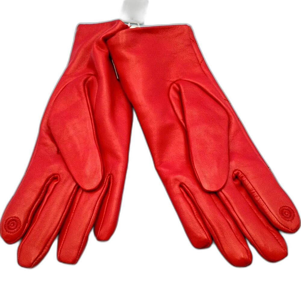 Chico's Red Leather Gloves - Size Small - NWT